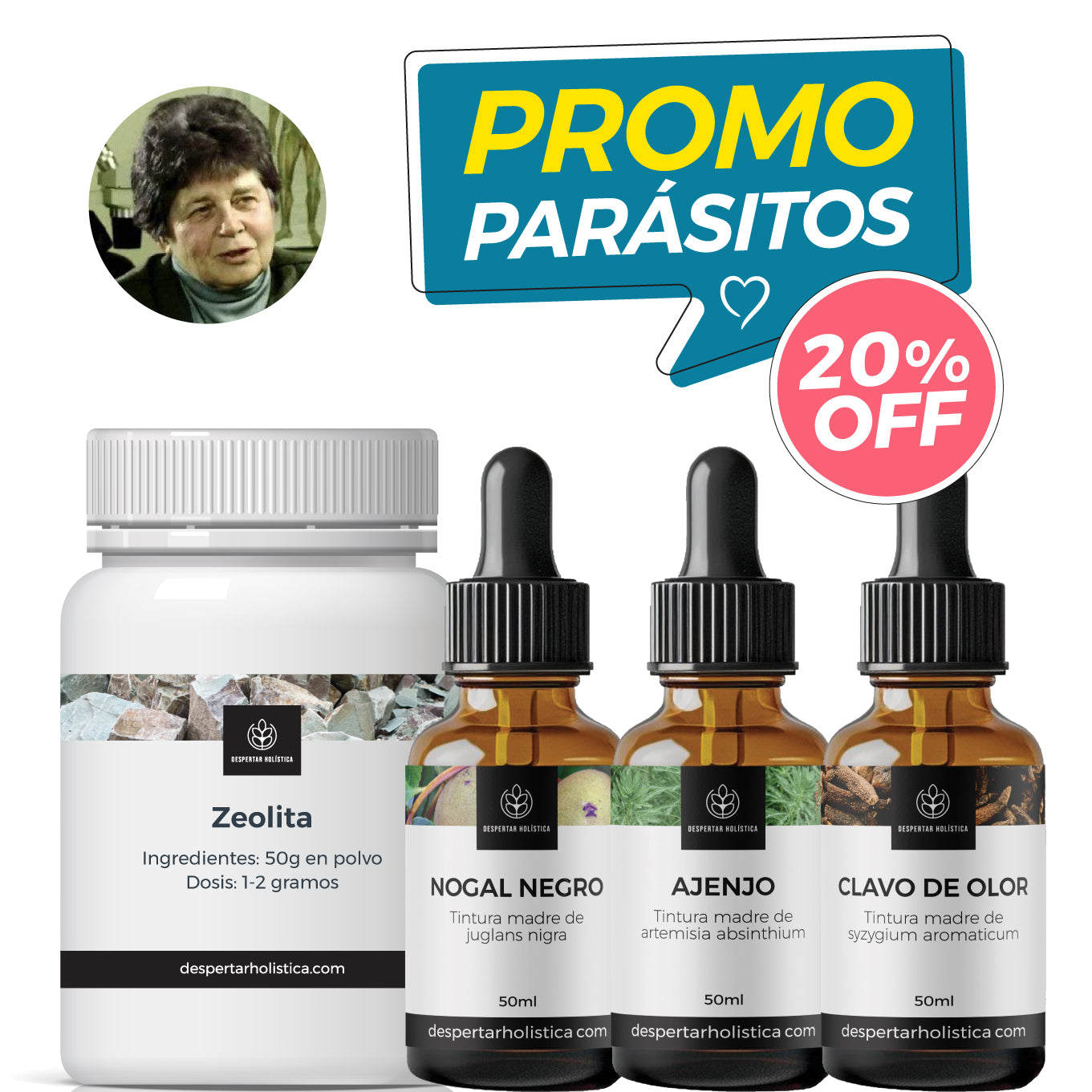 Combo Antiparasitario (Hulda Clark)